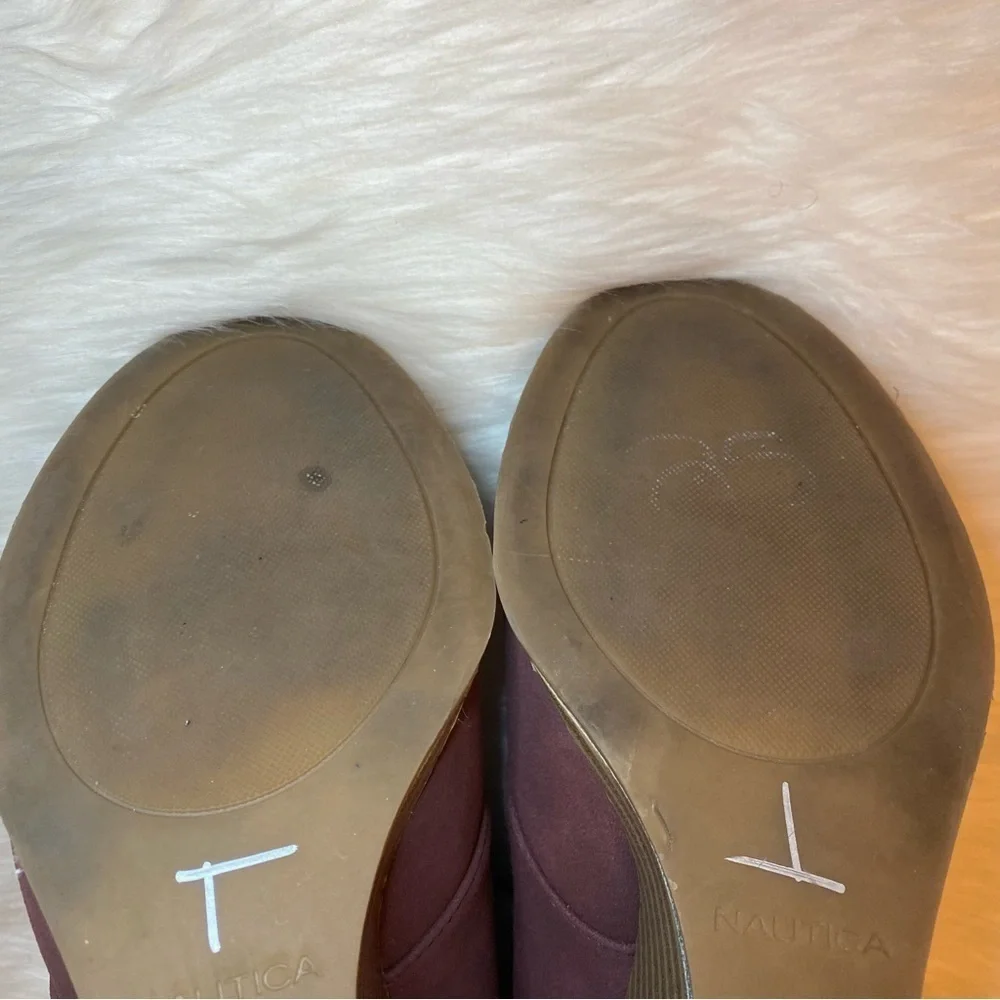 Nautica Mauve Wedges Size 6.5